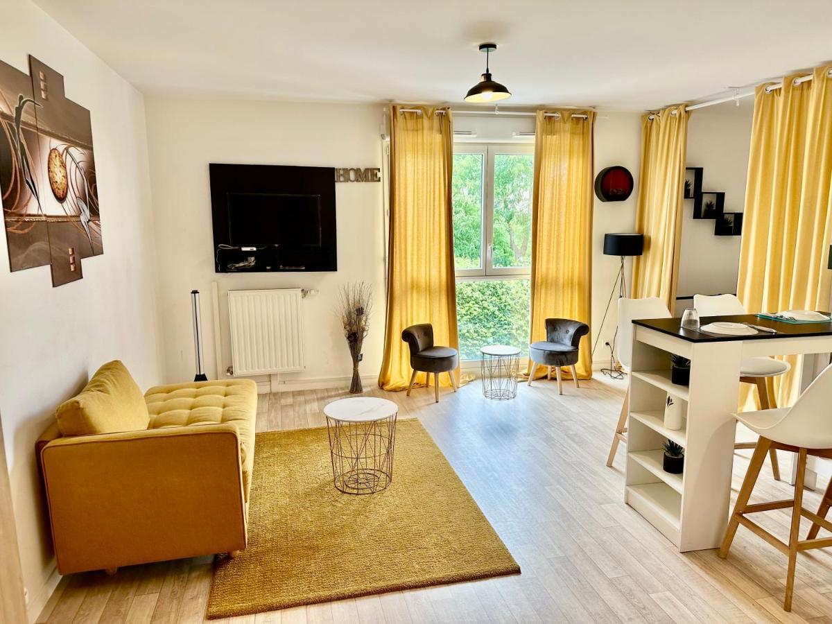 Résidence du Clos de l'Arche Torcy - Appartement de 34 m2, avec coin nuit, coin salon, coin cuisine, et parking privé souterrain - Idéal longs séjours Esterno foto